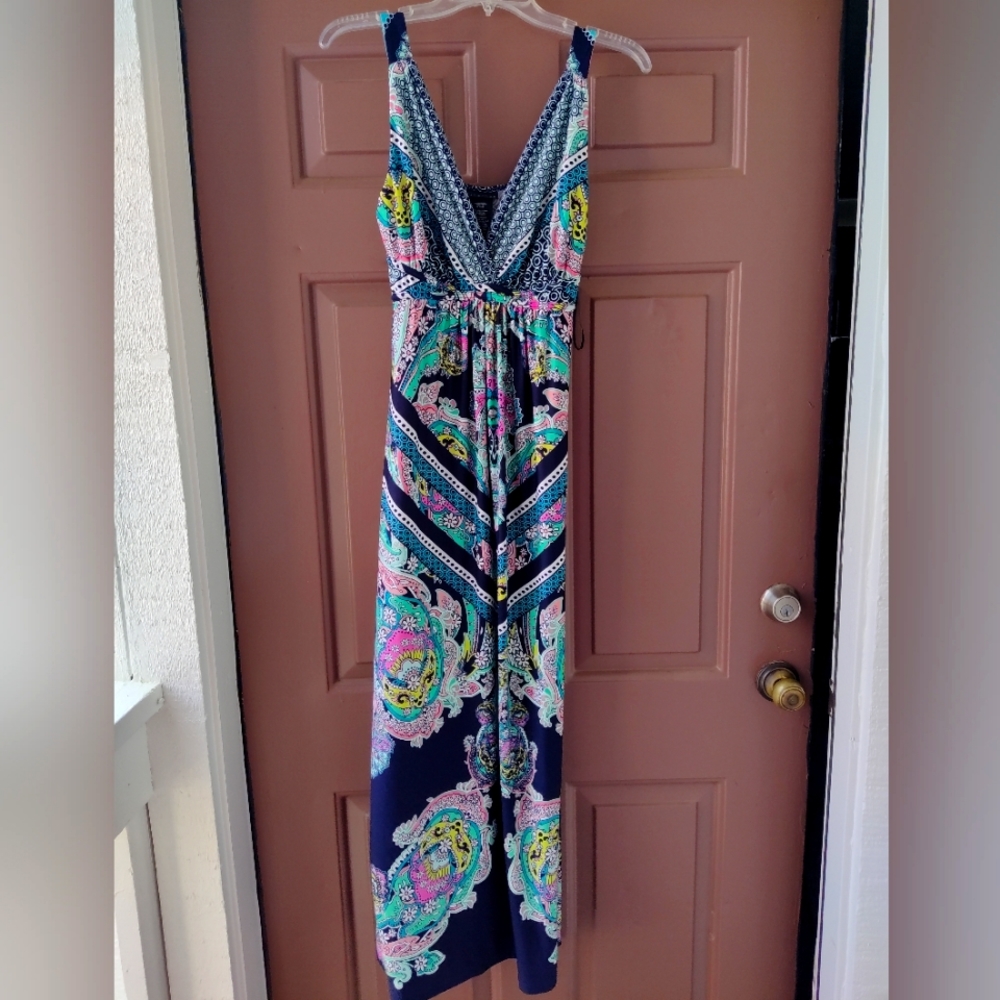 Women's Paisley Print Maxi Dress
